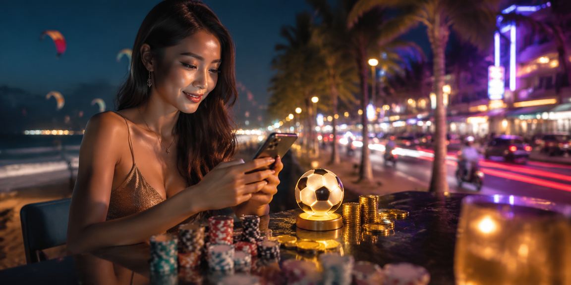 Cổ động viên bóng đá Việt Nam theo dõi kèo thể thao tại bãi biển Mũi Né